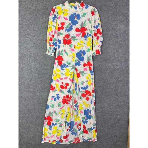 RIXO x TARGET Floral Cascading Ruffle Mock Neck Dress Size 6‎ - Picture 1 of 13